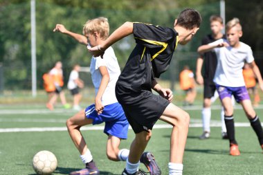 Orenburg, Rusya Federasyonu - 18 Ağustos 2017 yıl: çocuklar futbol mini futbol turnuvası şehir 