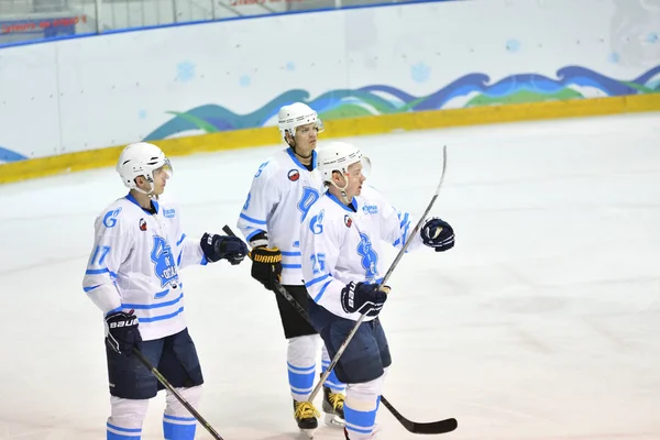 Orenburg Russie Avril 2017 Année Les Hommes Jouent Hockey Sur — Photo