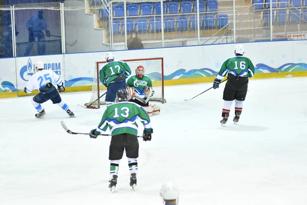 Orenburg Rusland April 2017 Jaar Mannen Spelen Hockey Ijshockeytoernooi Challenge — Stockfoto