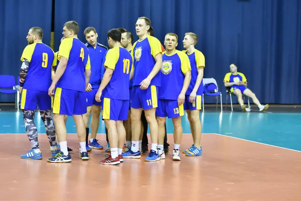 Orenburg Russia February13 2018 Year Boys Play Handball International Handball — Stock Photo, Image