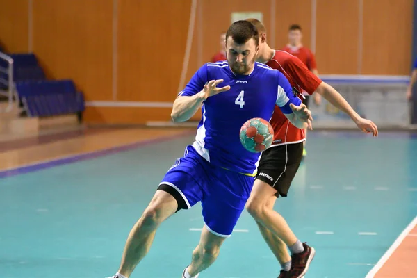 Orenburg Rússia February13 2018 Ano Meninos Jogam Handebol Torneio Internacional — Fotografia de Stock