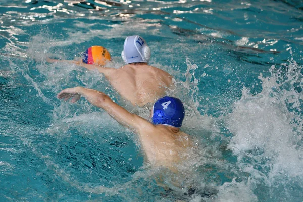 Orenburg Russia Maggio 2017 Anni Ragazzi Giocano Pallanuoto Torneo Pallanuoto — Foto Stock