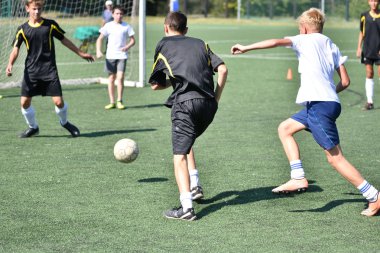Orenburg, Rusya Federasyonu - 18 Ağustos 2017 yıl: çocuklar futbol mini futbol turnuvası şehir 