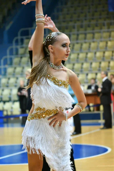 Όρεμπουργκ Ρωσία Δεκεμβρίου 2016 Κορίτσι Και Αγόρι Χορό Ανοικτό Πρωτάθλημα — Φωτογραφία Αρχείου