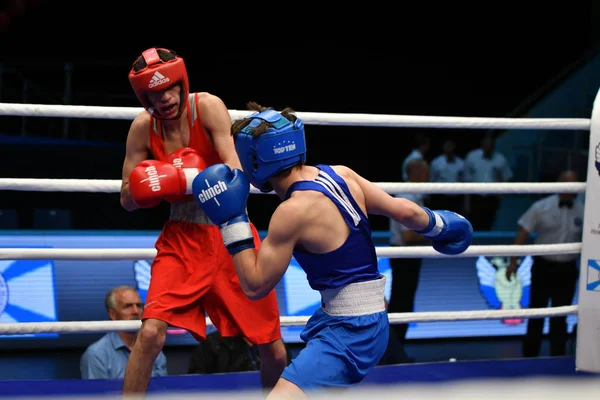 Orenburg Russia Maggio 2017 Anno Ragazzi Pugili Gareggiano Nel Campionato — Foto Stock