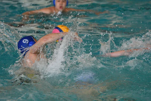 Orenburg Rusland Mei 2017 Jaar Jongens Spelen Waterpolo City Waterpolo — Stockfoto