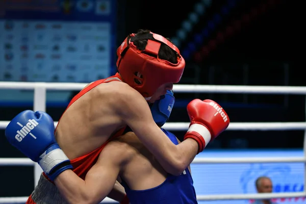 Orenburg Rusland Mei 2017 Jaar Jongens Boxers Concurreren Het Kampioenschap — Stockfoto