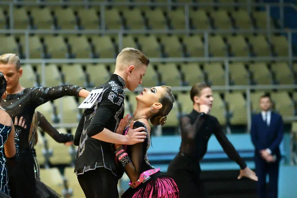 Orenburg Rusia Diciembre 2016 Chica Niño Bailando Campeonato Abierto Copa — Foto de Stock