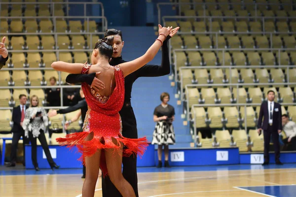 Orenburg Rússia Dezembro 2016 Menina Menino Dançando Open Championship Copa — Fotografia de Stock