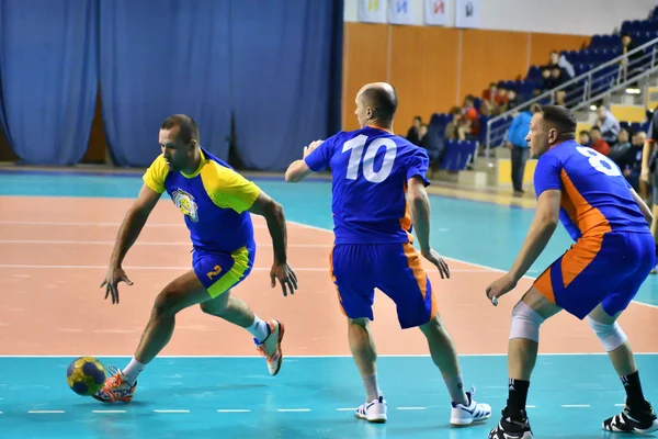 Orenburg Rusia Februarie13 2018 Băieții Joacă Handbal Turneul Internațional Handbal — Fotografie, imagine de stoc