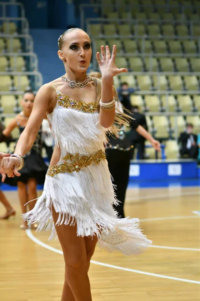 Orenburg Russia Dicembre 2016 Ragazza Ragazzo Che Ballano Agli Open — Foto Stock