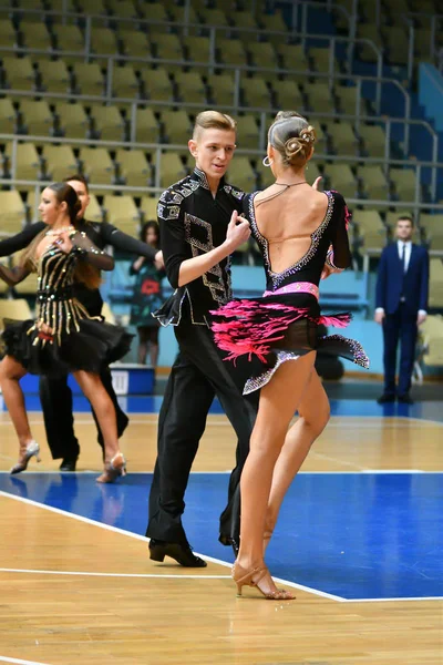 Orenburg Russie Décembre 2016 Fille Garçon Dansant Championnat Ouvert Coupe — Photo