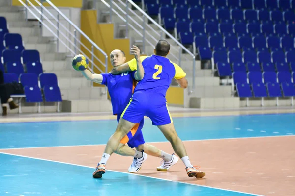 Orenburg Rusia Febrero13 2018 Año Niños Juegan Balonmano Torneo Internacional —  Fotos de Stock