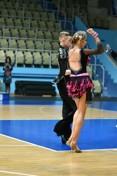 Orenburg Rússia Dezembro 2016 Menina Menino Dançando Open Championship Copa — Fotografia de Stock