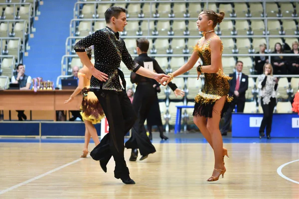 Orenburg Russie Décembre 2016 Fille Garçon Dansant Championnat Ouvert Coupe — Photo