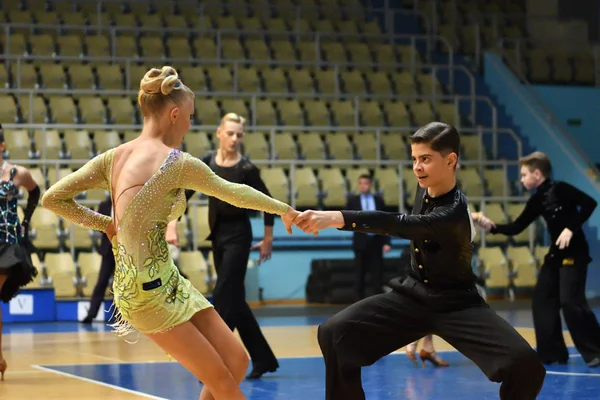 Orenburg Rusia Diciembre 2016 Chica Niño Bailando Campeonato Abierto Copa — Foto de Stock