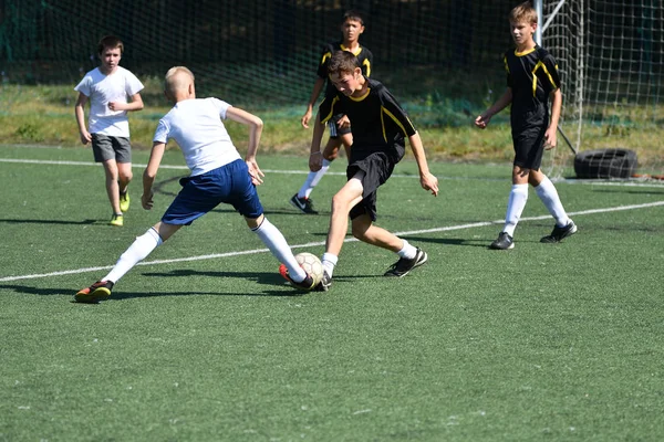 Orenburg Russia August 2017 Year Boys Play Football City Tournament — Stock Photo, Image