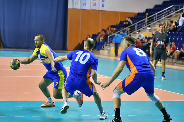 Orenburg Rusia Februarie13 2018 Băieții Joacă Handbal Turneul Internațional Handbal — Fotografie, imagine de stoc