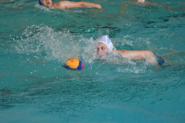 Orenburg, Rusya Federasyonu - ebilmek 4, 2017 yıl: çocuklar su topu şehir su topu turnuvasında oynamak