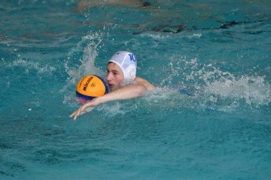 Orenburg, Rusya Federasyonu - ebilmek 4, 2017 yıl: çocuklar su topu şehir su topu turnuvasında oynamak