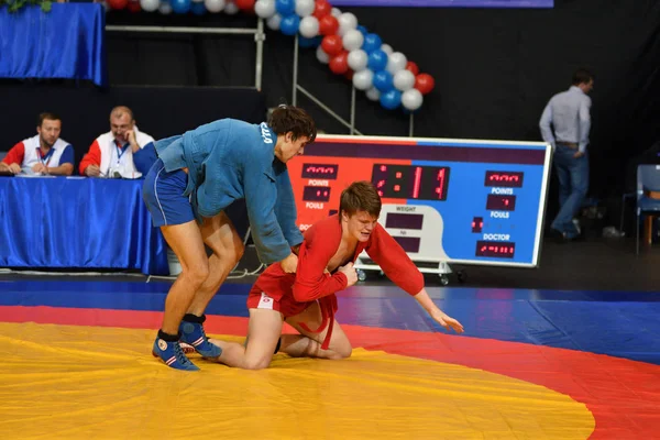 Orenburg Russia October 2016 Boys Competitions Self Defense Weapons Championship — Stock Photo, Image