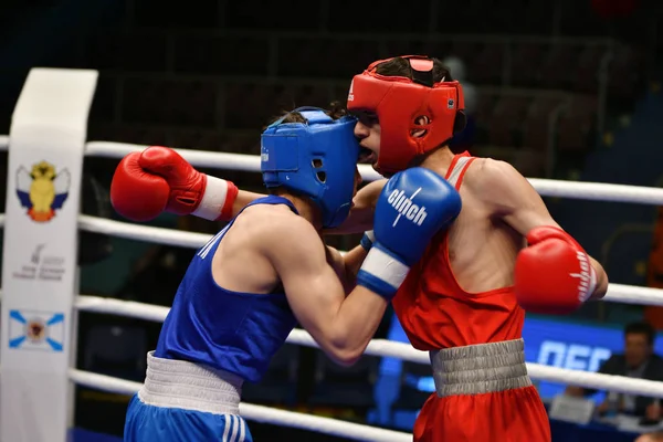 Orenburg Russland Mai 2017 Jahr Jungs Boxer Wetteifern Bei Der — Stockfoto