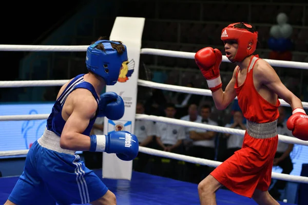 Orenburg Rusko Květen Rok 2017 Boxeři Chlapci Soutěží Mistrovství Ruska — Stock fotografie