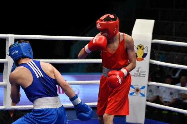 Orenburg Rusko Květen Rok 2017 Boxeři Chlapci Soutěží Mistrovství Ruska — Stock fotografie