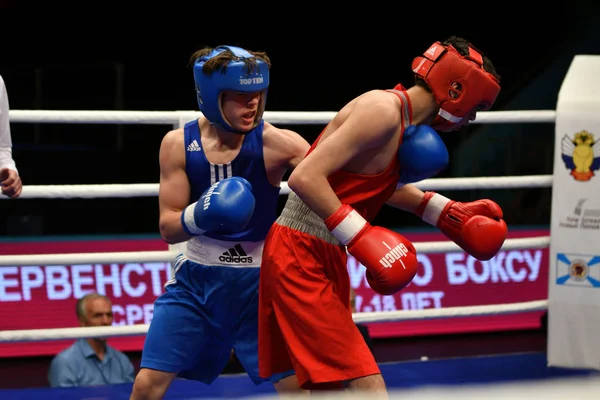 Orenburg Russia May 2017 Year Boys Boxers Compete Championship Russia — Stock Photo, Image