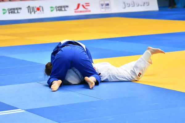 Orenburg Rusia Mei 2018 Para Gadis Berkompetisi Judo Untuk Piala — Stok Foto