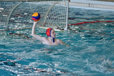 Orenburg, Rusya Federasyonu - ebilmek 4, 2017 yıl: çocuklar su topu şehir su topu turnuvasında oynamak