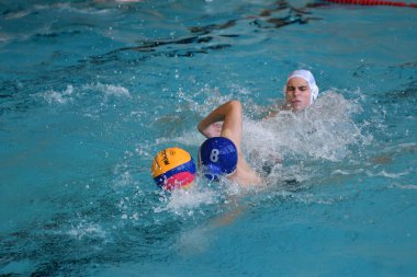 Orenburg, Rusya Federasyonu - ebilmek 4, 2017 yıl: çocuklar su topu şehir su topu turnuvasında oynamak