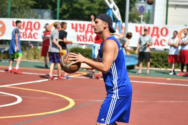 Orenburg Rusko Července 2017 Rok Muži Basketbal Street Druhém Kole — Stock fotografie