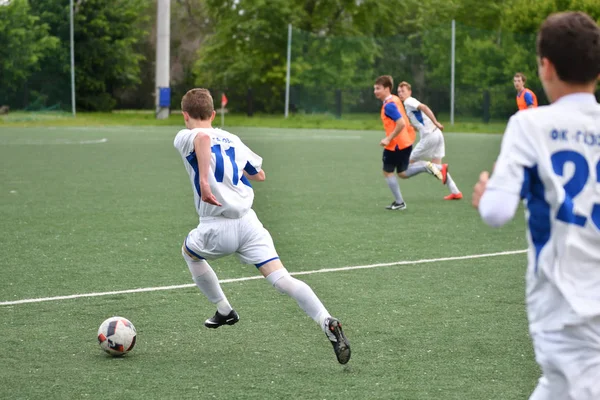 Orenburg Rosja Czerwca 2017 Roku Chłopców Grać Piłkę Nożną Open — Zdjęcie stockowe