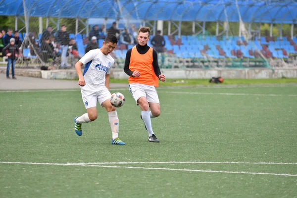 Orenburg Russia June 2017 Year Boys Play Football Open Championship — Stock Photo, Image