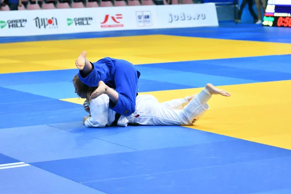 Orenburg Russie Mai 2018 Les Filles Concourent Judo Pour Coupe — Photo