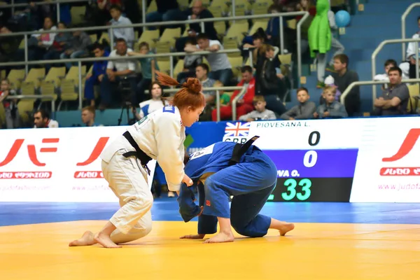 Orenburg Rusland Mei Jaar 2018 Meisjes Concurreren Judo Voor Europese — Stockfoto