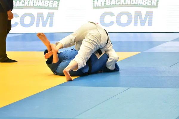 Orenburg Russland Mai 2018 Mädchen Wetteifern Judo Judo Europapokal — Stockfoto