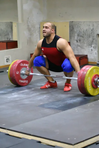 Orenburg Rússia Dezembro Jahr 2017 Entre Homens Copa Campeonato Halterofilismo — Fotografia de Stock