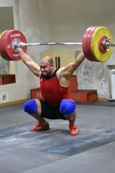 Orenburg Rússia Dezembro Jahr 2017 Entre Homens Copa Campeonato Halterofilismo — Fotografia de Stock