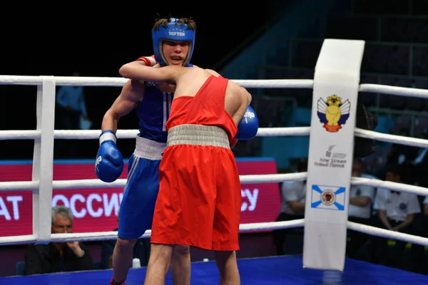 Orenburg Rusland Mei 2017 Jaar Jongens Boxers Concurreren Het Kampioenschap — Stockfoto