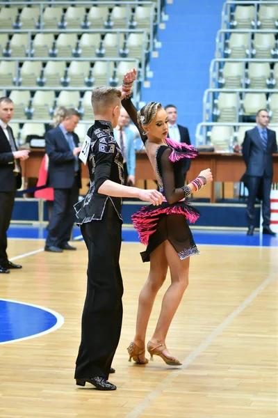 Orenburg Russie Décembre 2016 Fille Garçon Dansant Championnat Ouvert Coupe — Photo