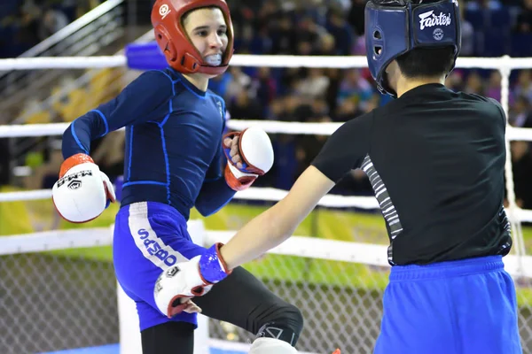 Orenburg Ryssland Februari 2017 Stridande Tävla Mixed Martial Arts Mästerskapet — Stockfoto