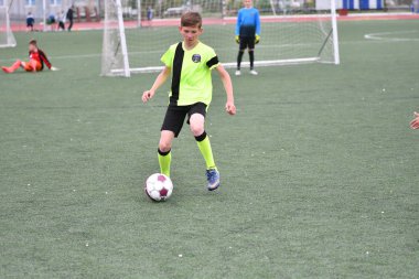 Orenburg, Rusya Federasyonu - 2017 yıl 28, Mayıs: Oyun çocuklar ön oyunlarda futbol futbol Festivali 