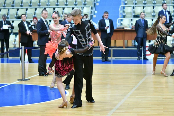 Orenburg Rusia Diciembre 2016 Chica Niño Bailando Campeonato Abierto Copa — Foto de Stock