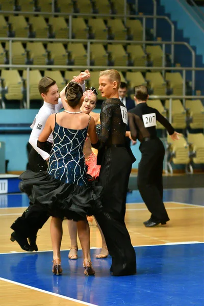 Orenburg Rússia Dezembro 2016 Menina Menino Dançando Open Championship Copa — Fotografia de Stock