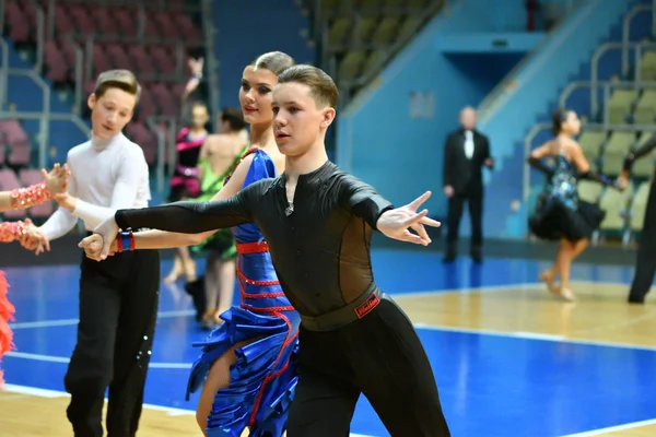 Orenburg Russia December 2016 Girl Boy Dancing Open Championship Cup — Stock Photo, Image