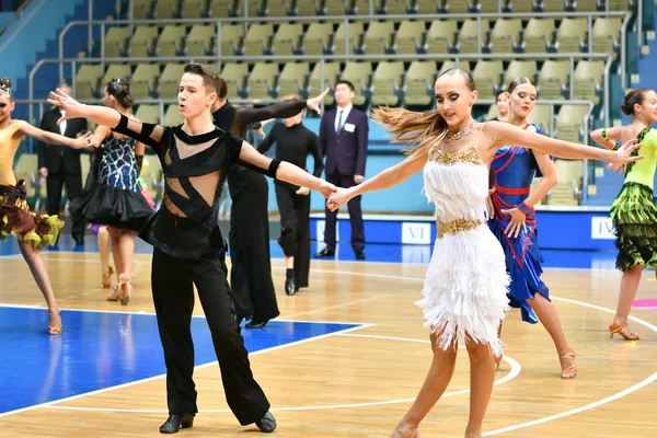 Orenburg Rusia Diciembre 2016 Chica Niño Bailando Campeonato Abierto Copa —  Fotos de Stock