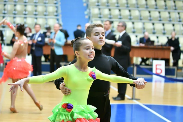 Orenburg Rússia Dezembro 2016 Menina Menino Dançando Open Championship Copa — Fotografia de Stock