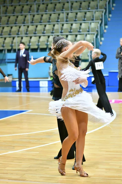 Orenburg Russia December 2016 Girl Boy Dancing Open Championship Cup — Stock Photo, Image